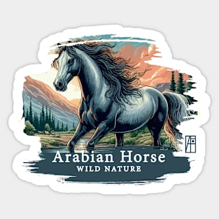 Arabian Horse - WILD NATURE - HORSE -3 Sticker